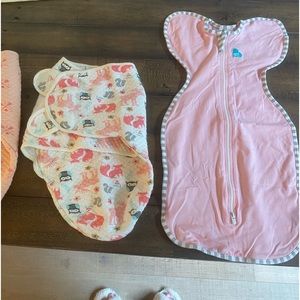 Swaddles bundle  0-3 months love to dream & amazon